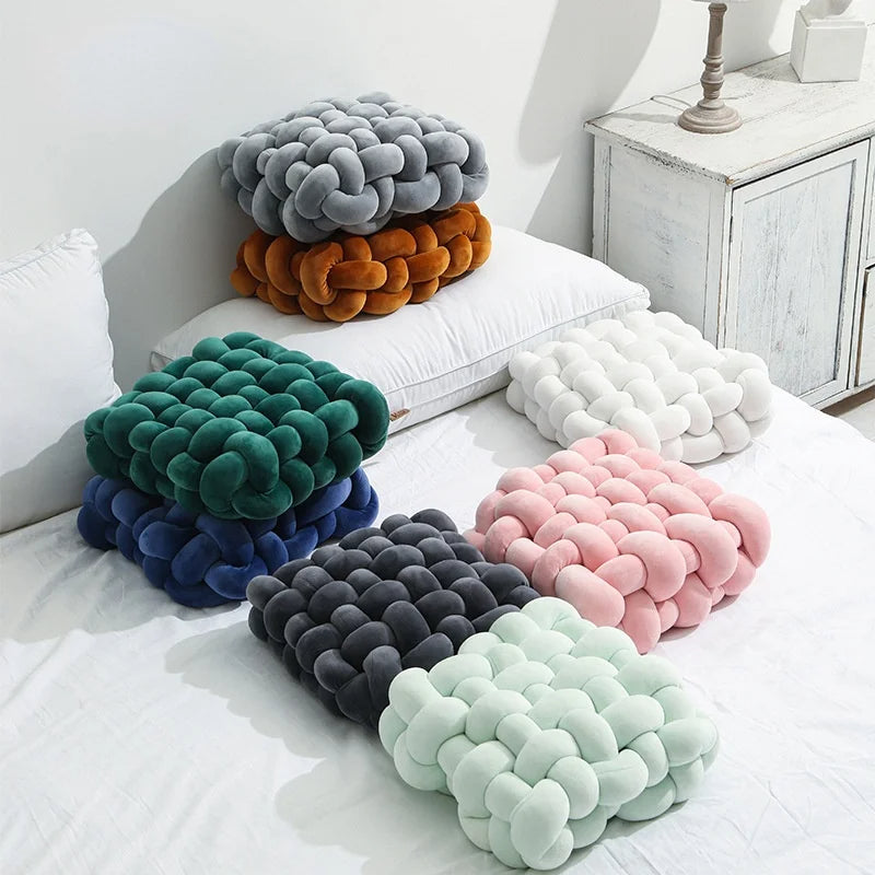 Coussin canapé doux tissé main