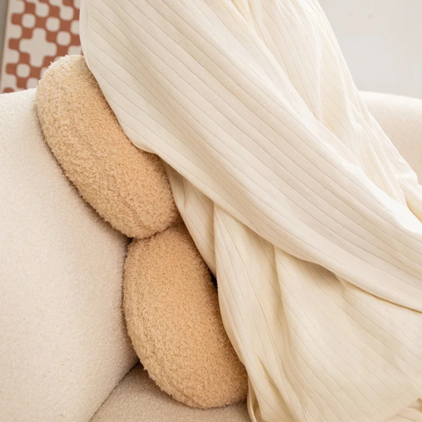 Coussin fleur confortable