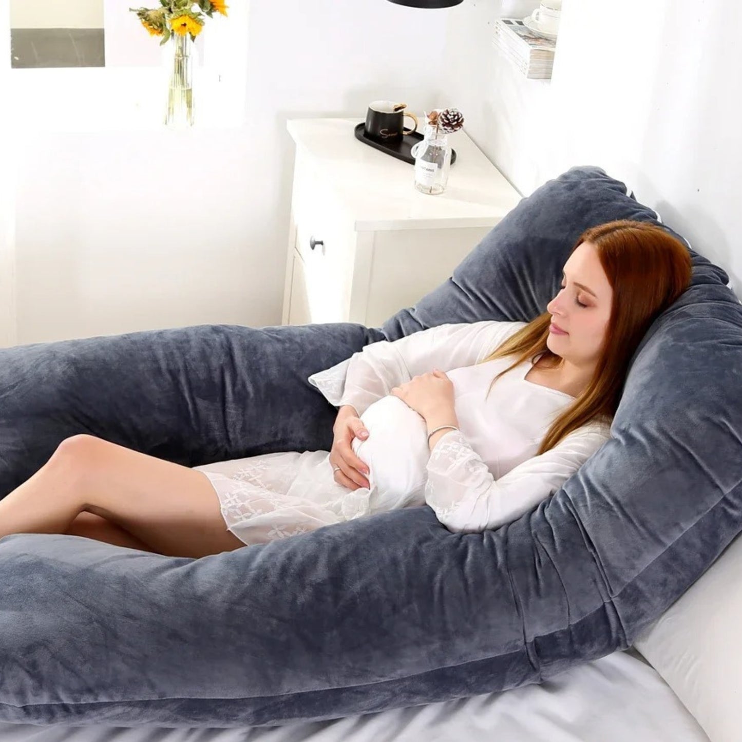 Coussin de grossesse en U