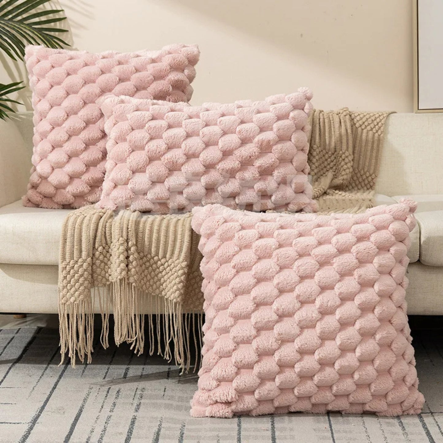 Coussin canapé en peluche confortable