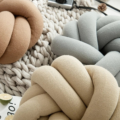 Coussin canapé noeud en coton