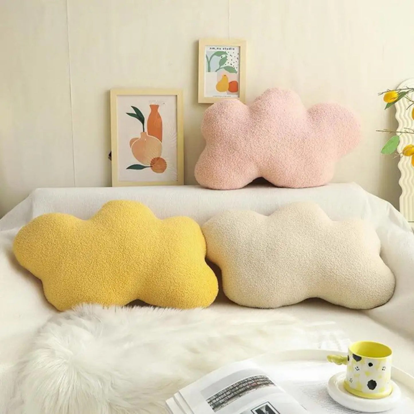 Coussin canapé nuage moelleux