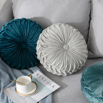 Coussin canapé rond en velours