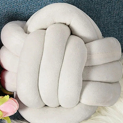 Coussin canapé rond et noué