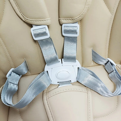 Coussin chaise haute en cuir avec ceinture de sécurité