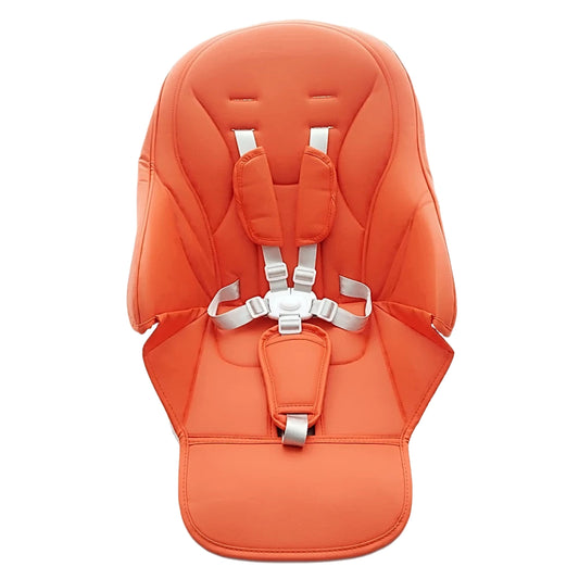 Coussin chaise haute en cuir avec ceinture de sécurité