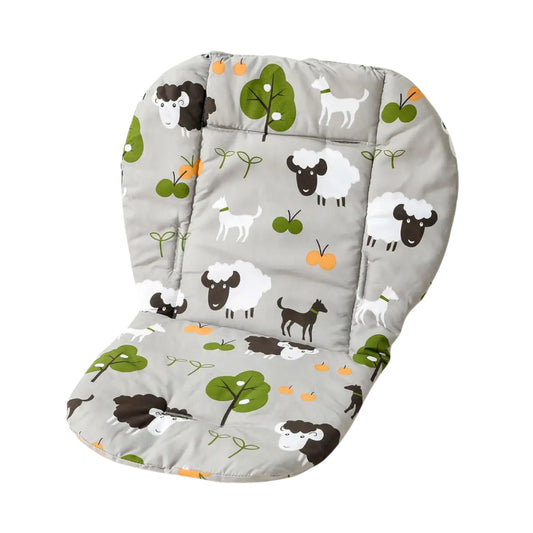 Coussin chaise haute motif animaux mignons