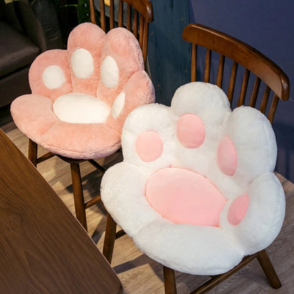 Coussin chaise patte d'ours en peluche