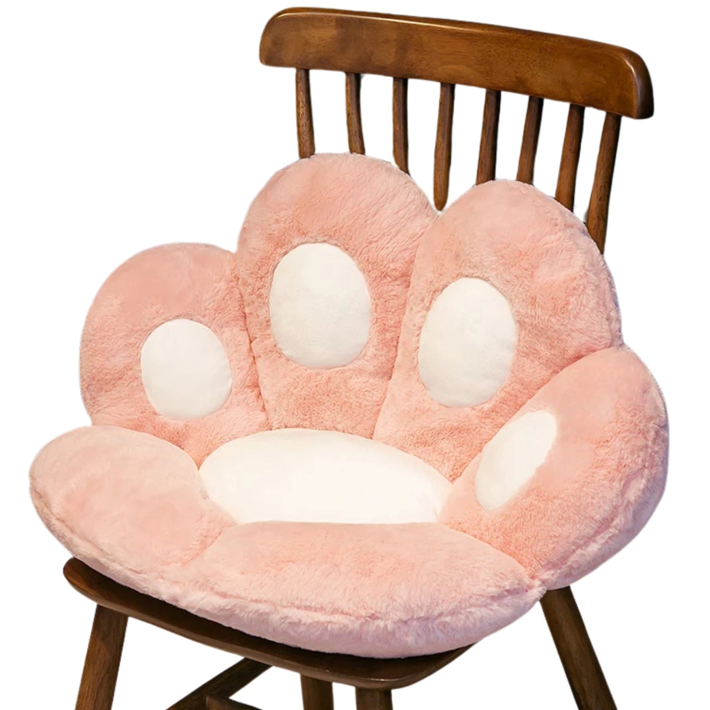 Coussin chaise patte d'ours en peluche