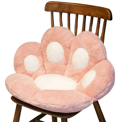 Coussin chaise patte d'ours en peluche