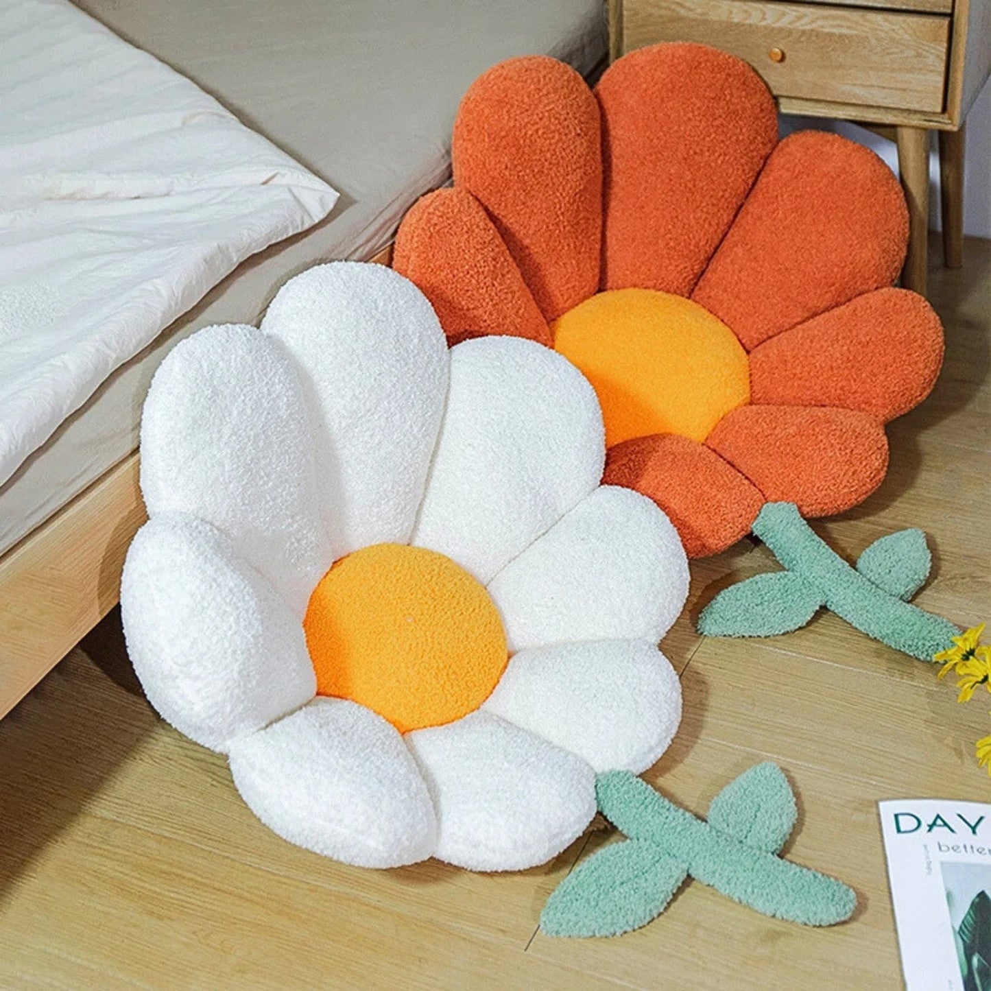 Coussin chaise pour assise lombaire en forme de fleurs