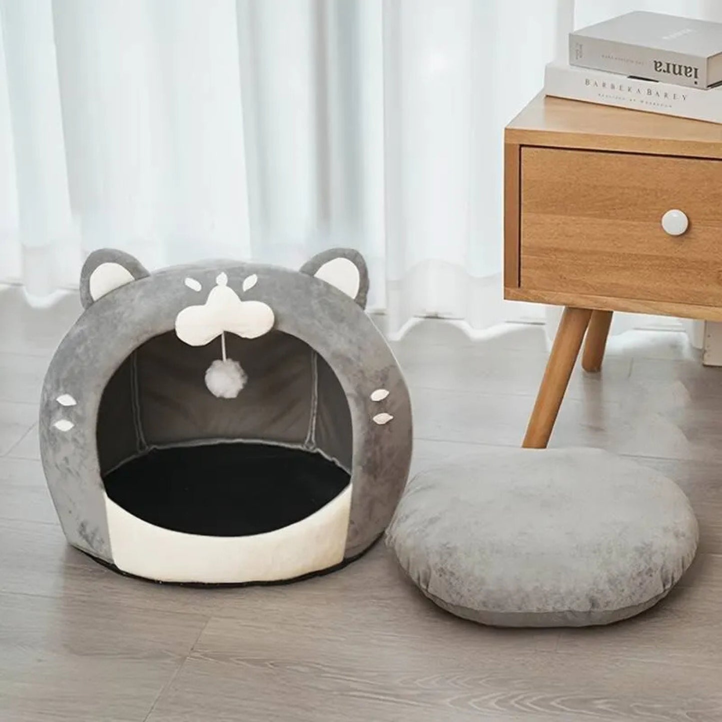 Coussin chat doux, chaud et confortable