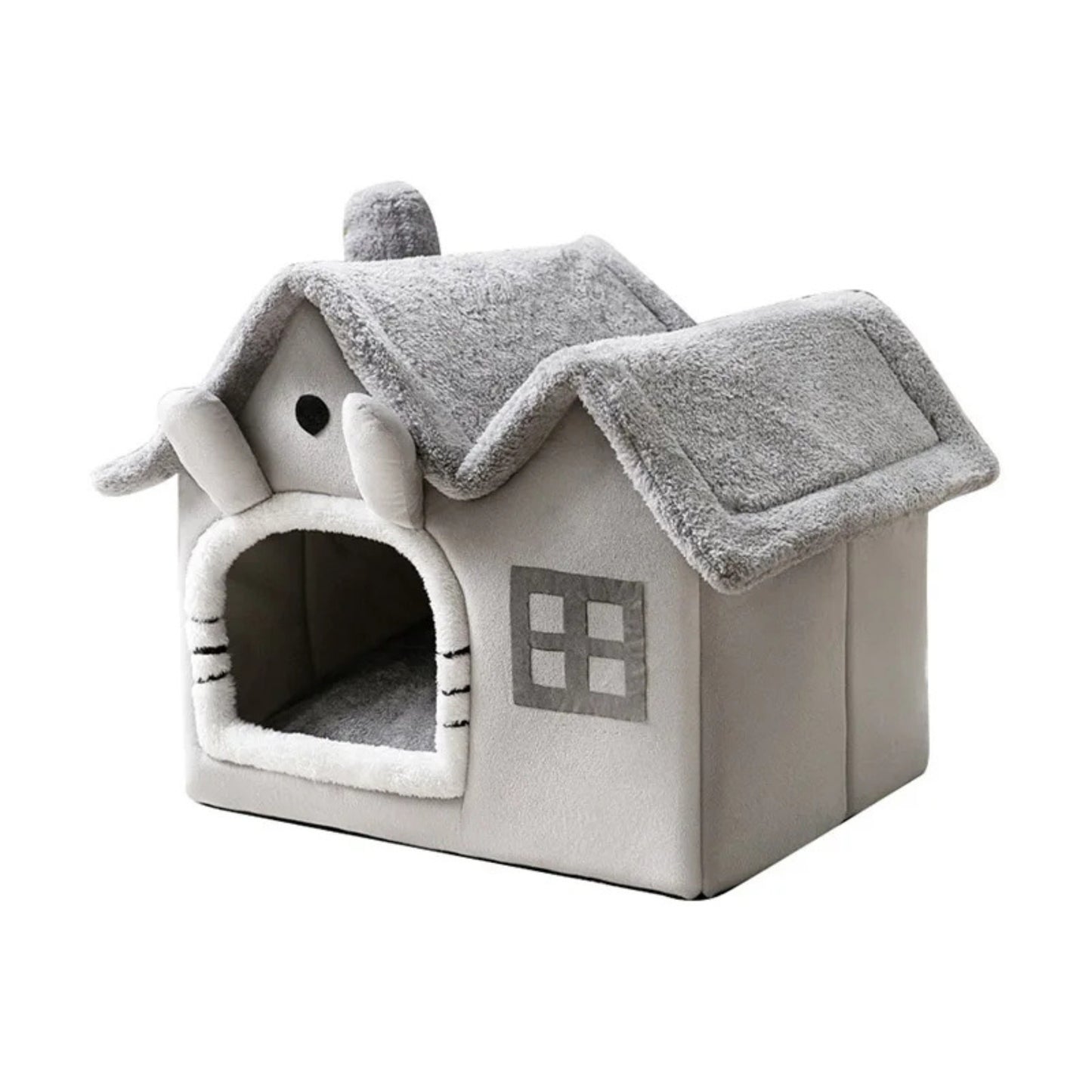 Coussin chat en forme de maison