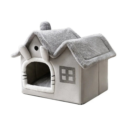 Coussin chat en forme de maison