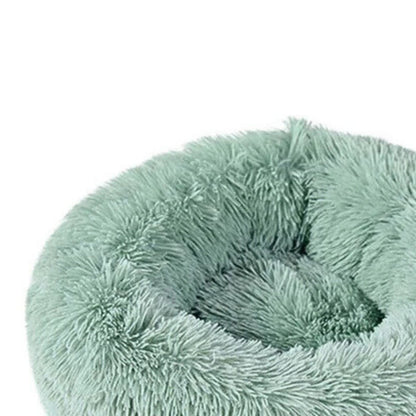 Coussin chat rond doux et lavable