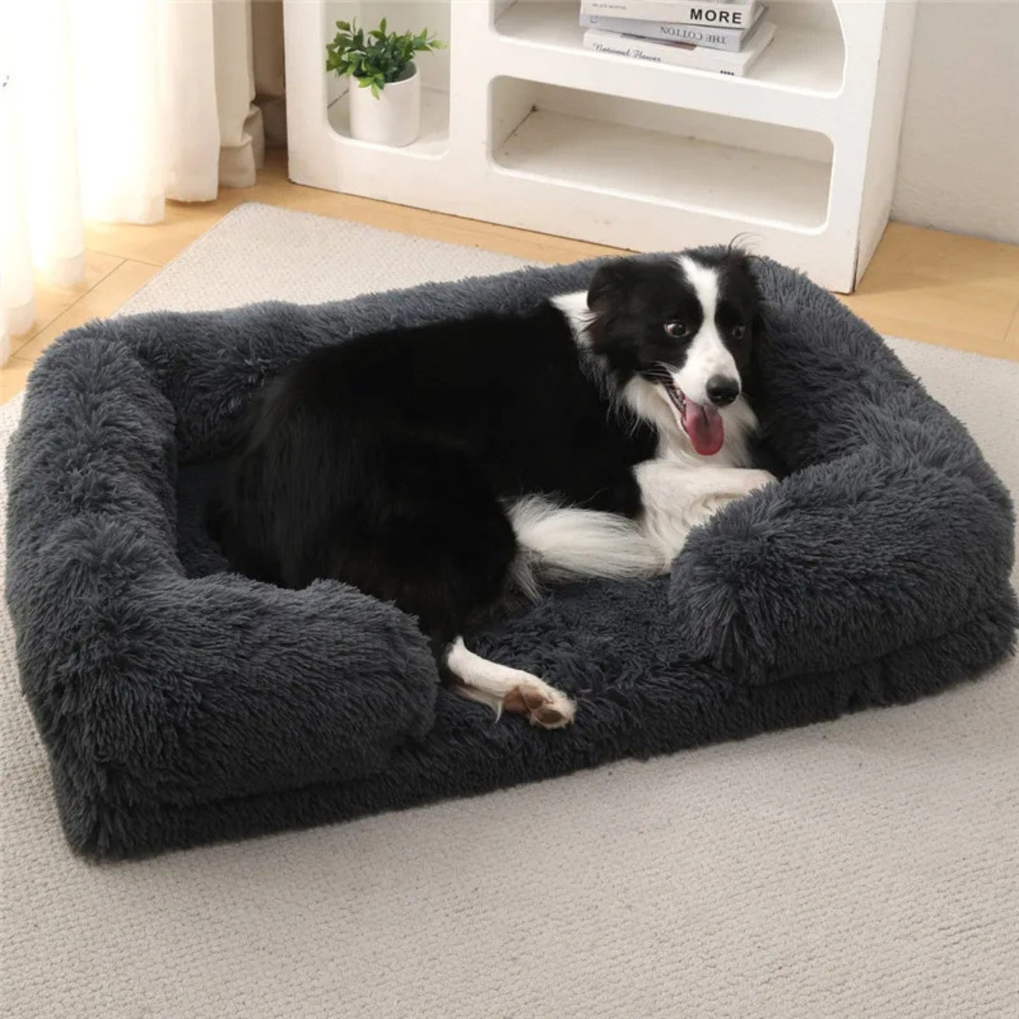 Coussin chien chaud et confortable