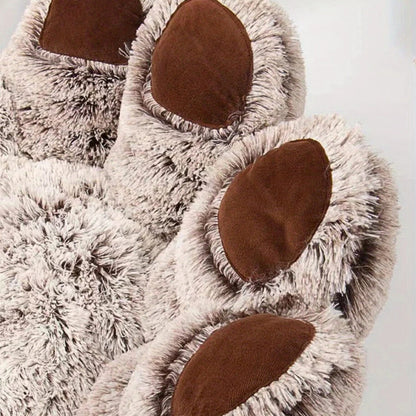Coussin chien moelleux en patte d'ours