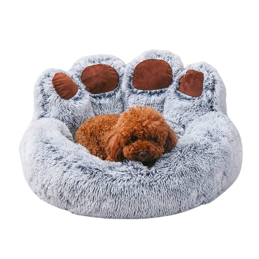 Coussin chien moelleux en patte d'ours