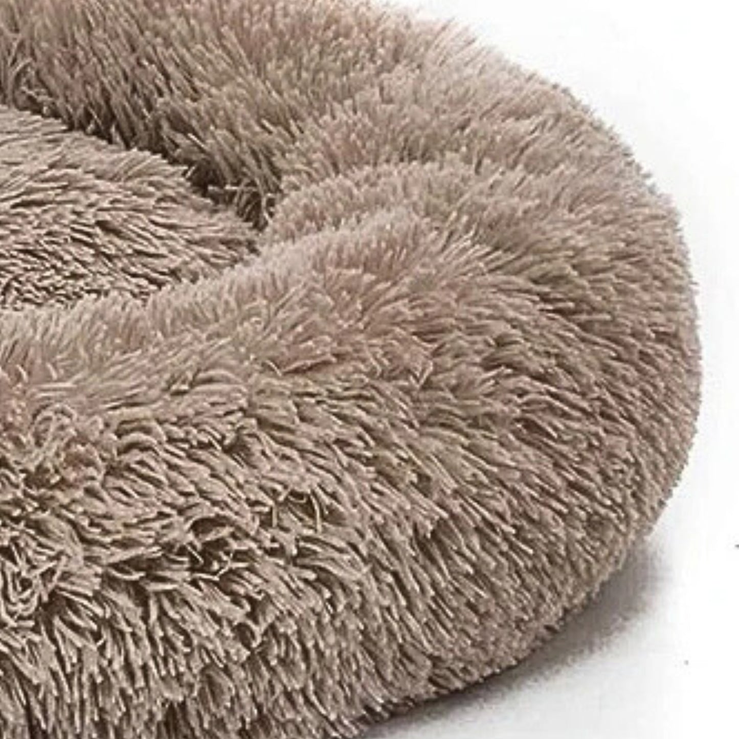 Coussin chien rond ultra-doux et lavable