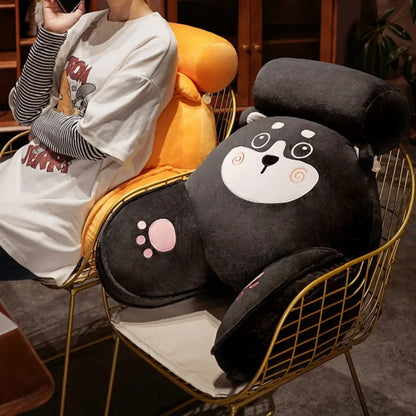 Coussin de lecture avec motifs d'animaux