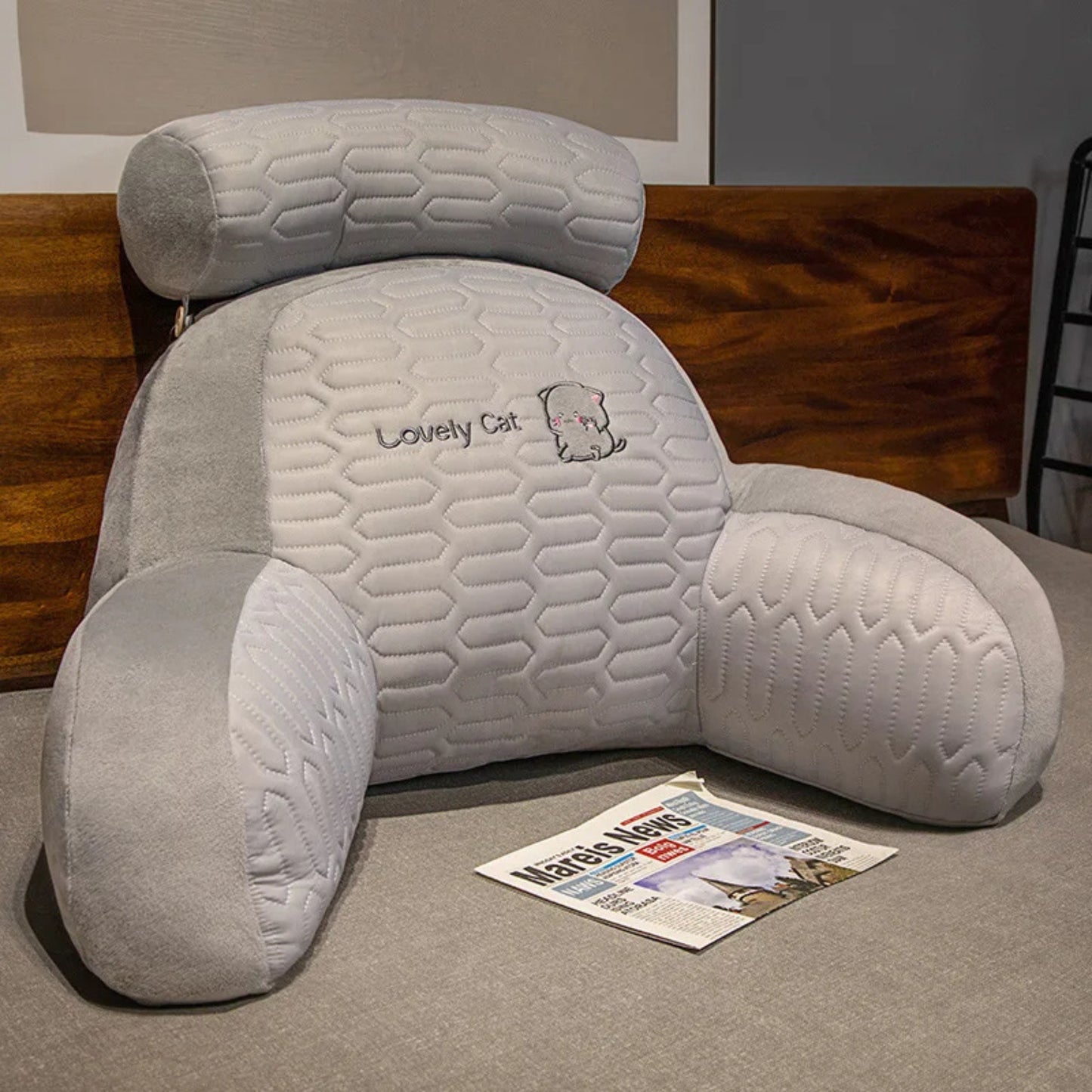 Coussin de lecture avec motifs et lavable