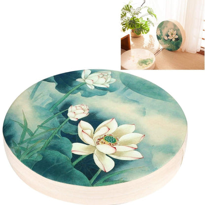 Coussin de méditation lavable avec fleurs