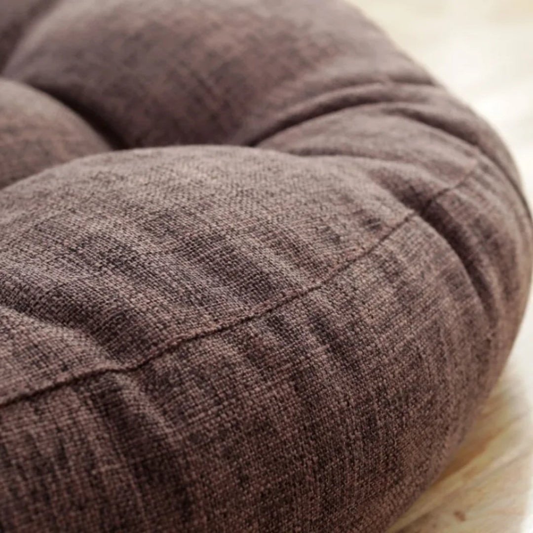 Coussin de méditation rond de couleurs