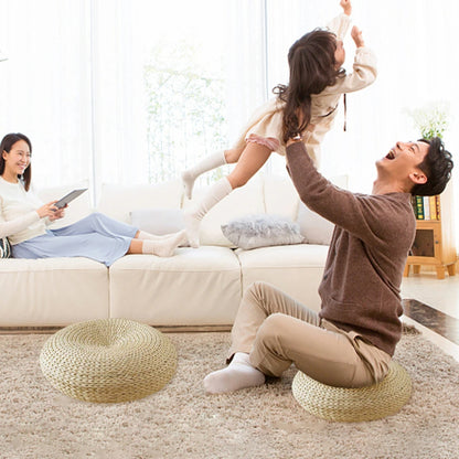 Coussin de méditation rond en style japonais