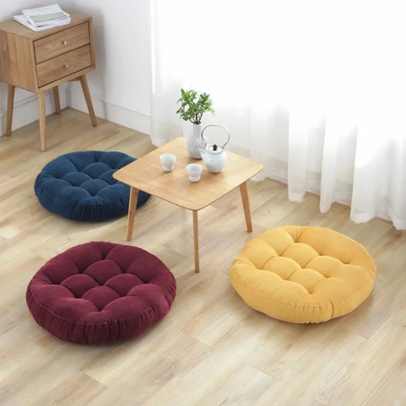 Coussin de méditation rond et confortable