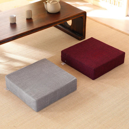 Coussin de sol carré pour méditation