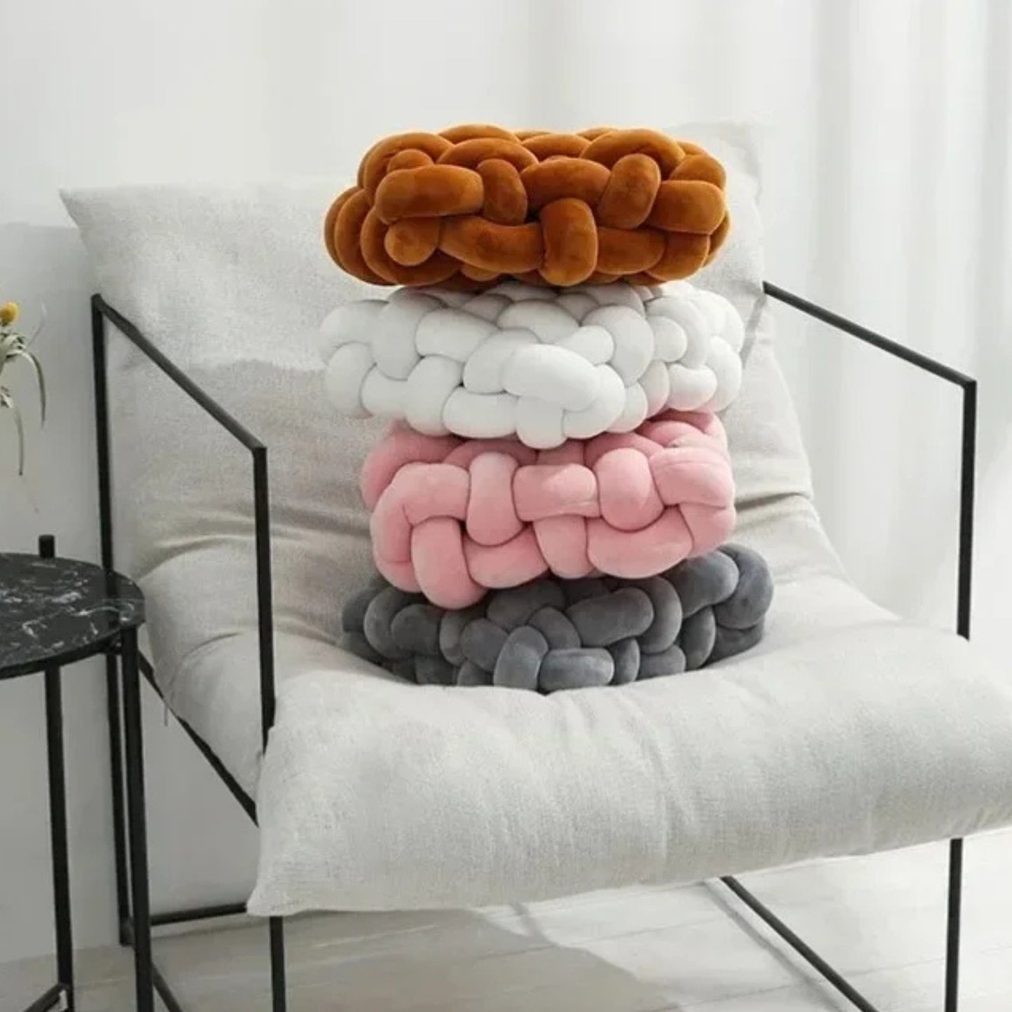 Coussin de sol nordique en peluche