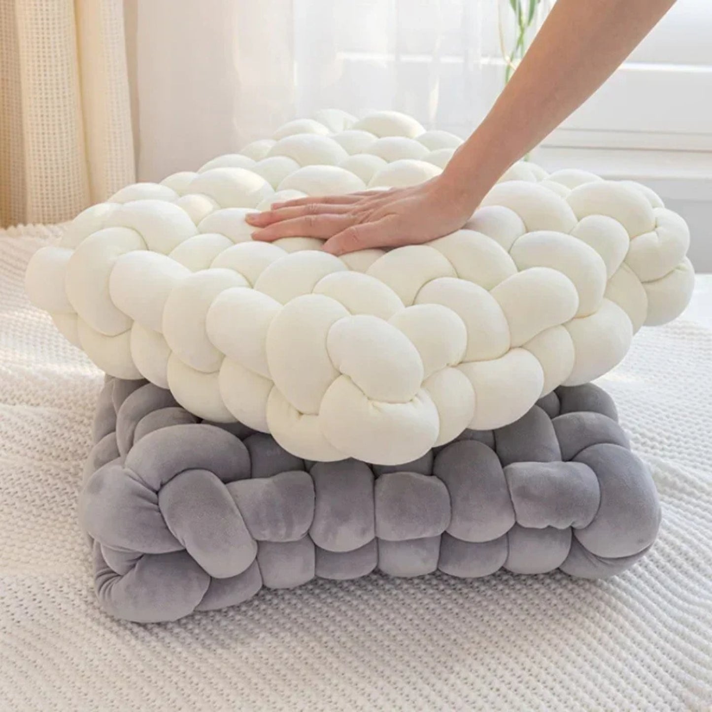 Coussin de sol nordique en peluche