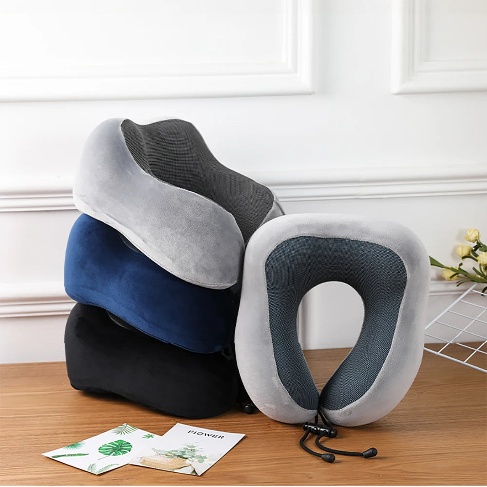 Coussin de voyage doux à mémoire de forme
