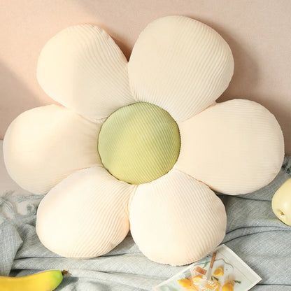 Coussin fleur moelleux