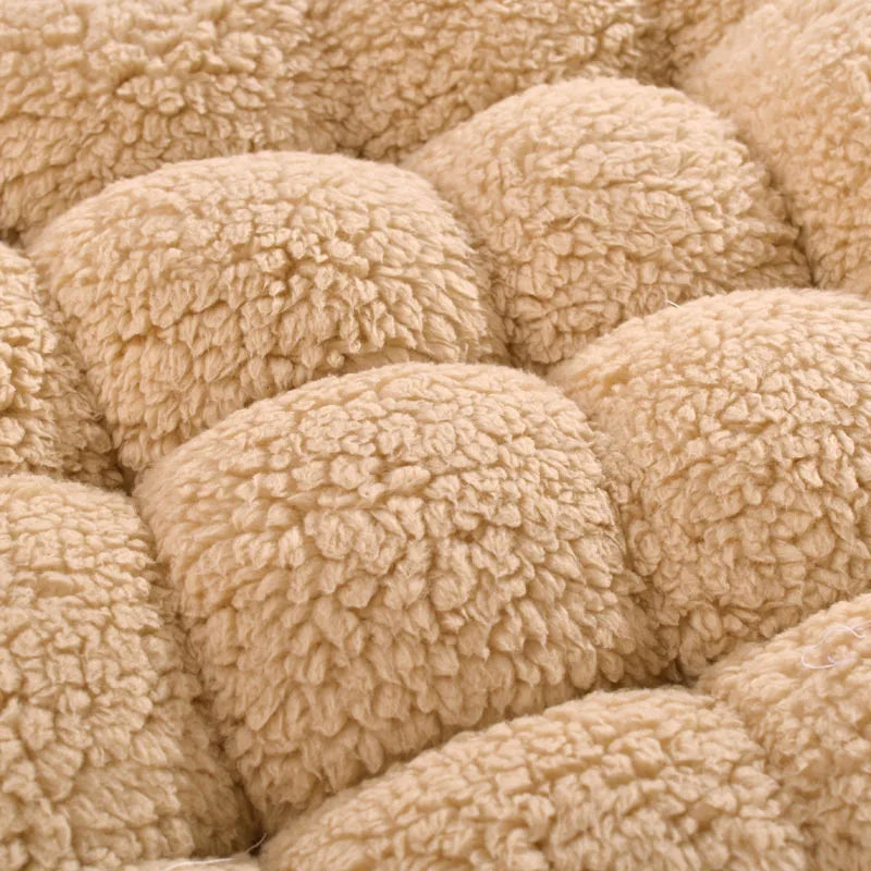 Coussin palette en peluche douce