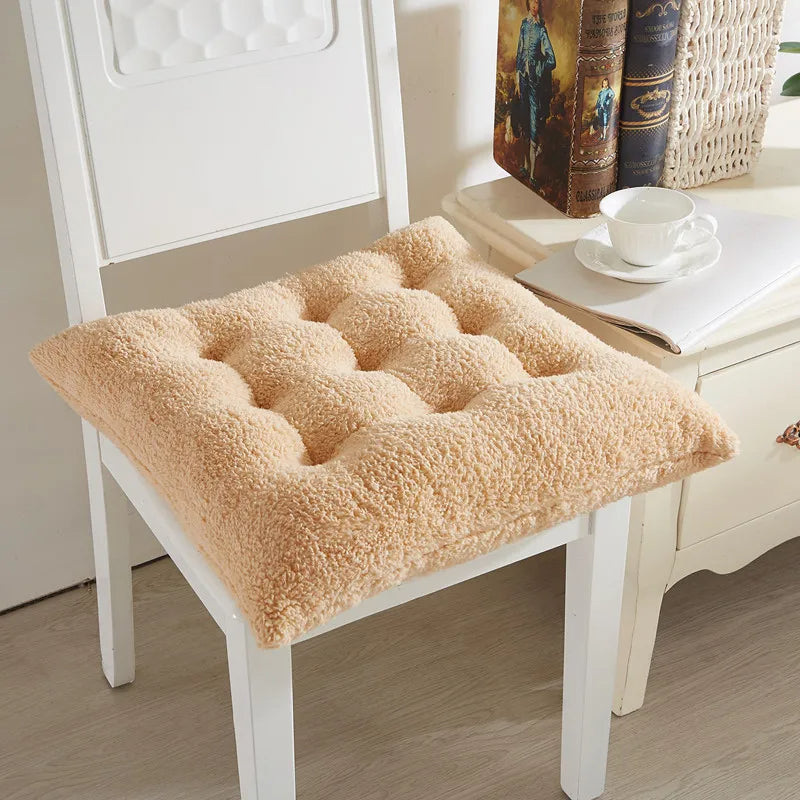 Coussin palette en peluche douce