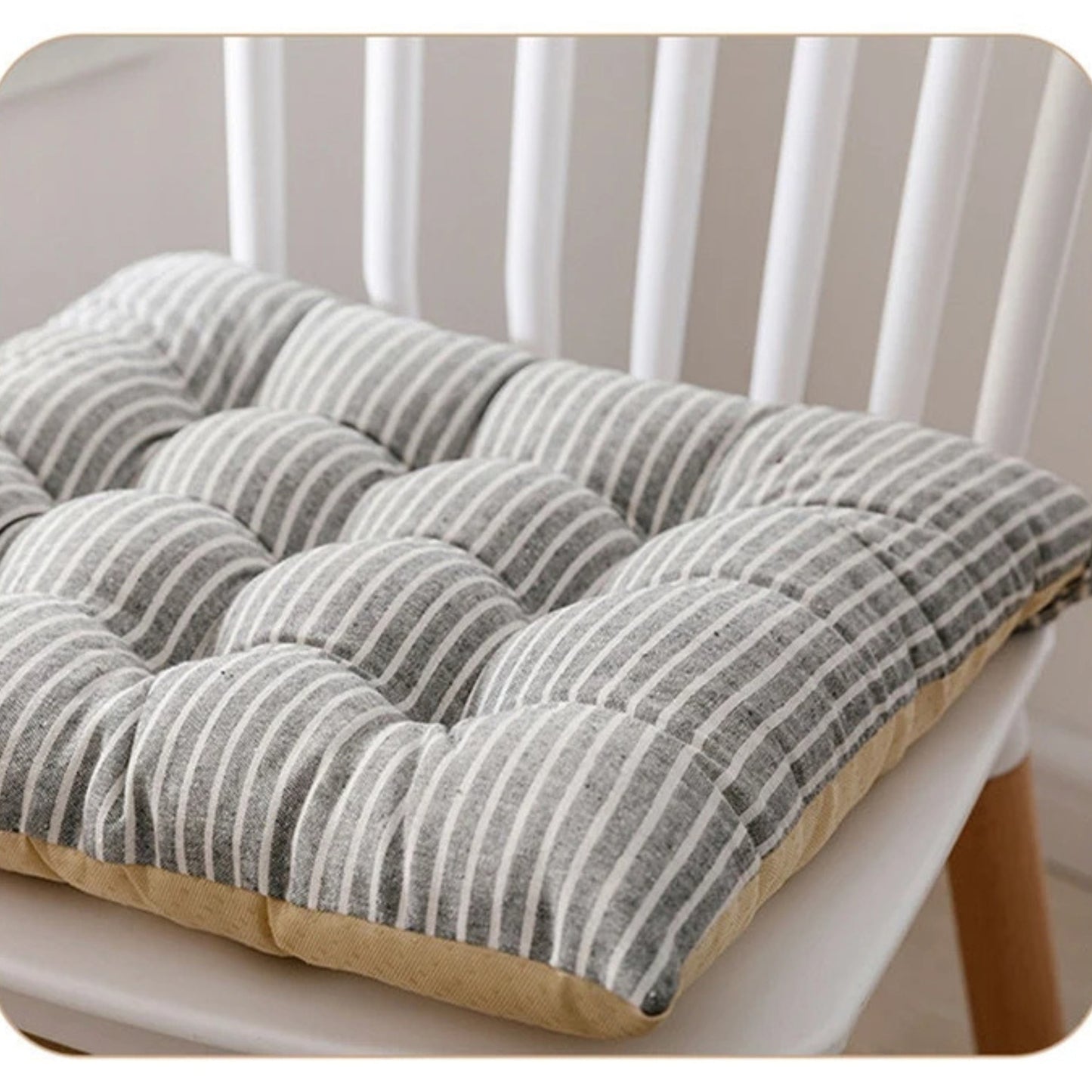Coussin palette épais en lin