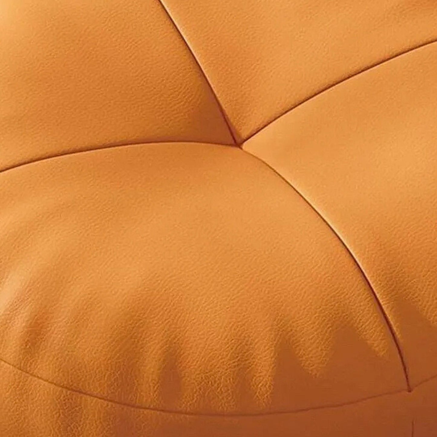 Coussin rond en cuir