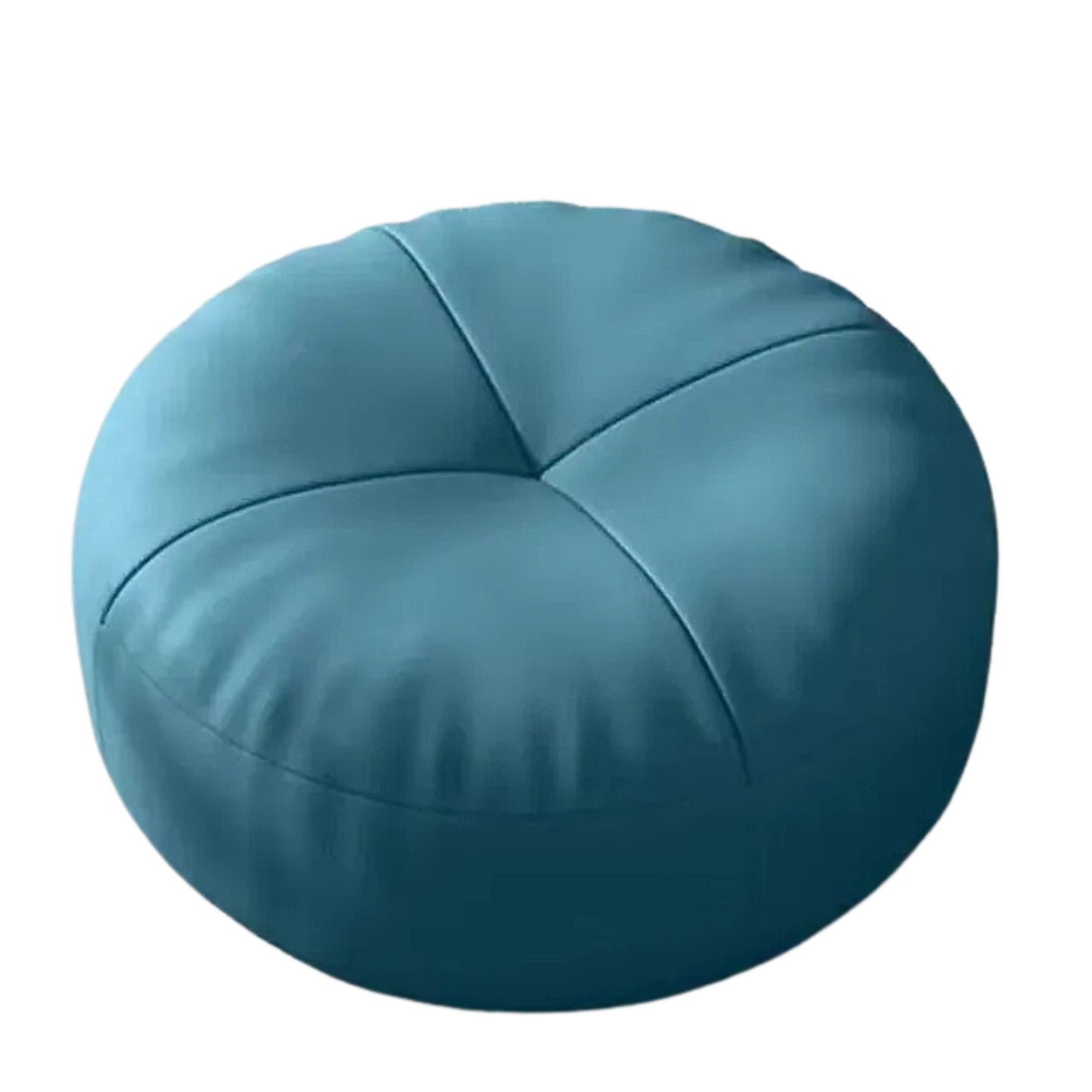 Coussin rond en cuir