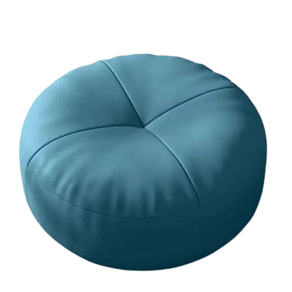 Coussin rond en cuir