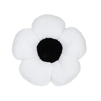 Coussin rond en forme de fleur