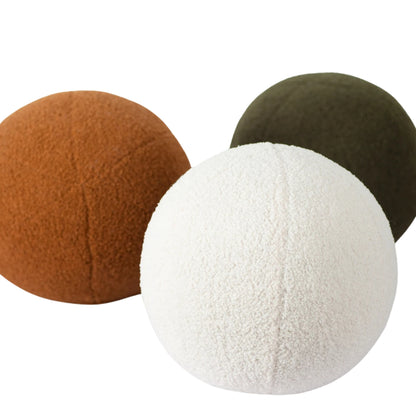 Coussin rond en laine style nordique