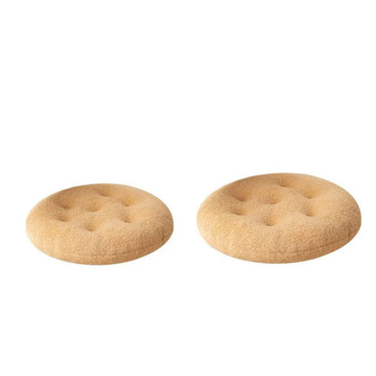 Coussin rond en peluche