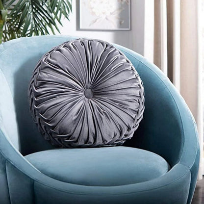 Coussin rond en velours