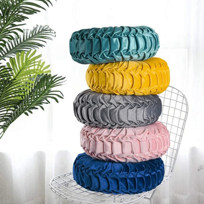 Coussin rond en velours