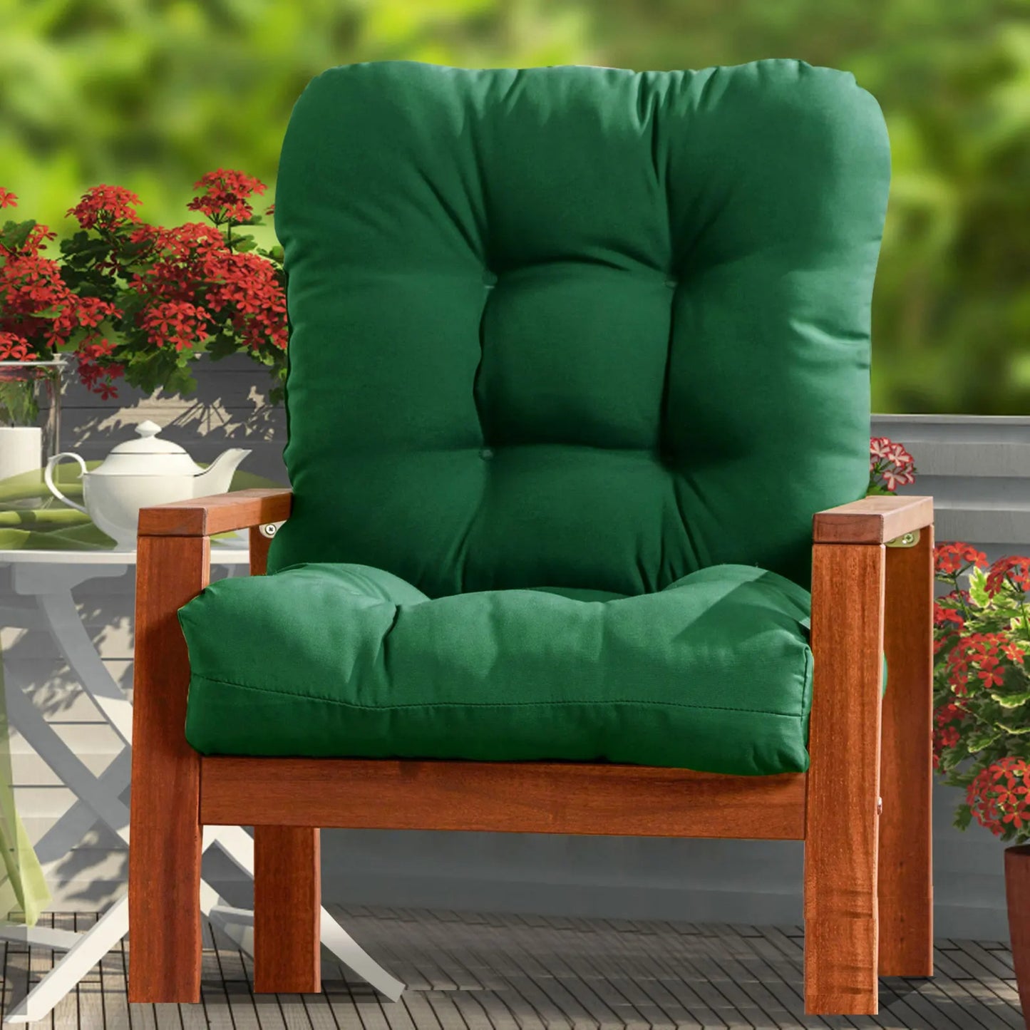 Coussin salon de jardin dossier haut