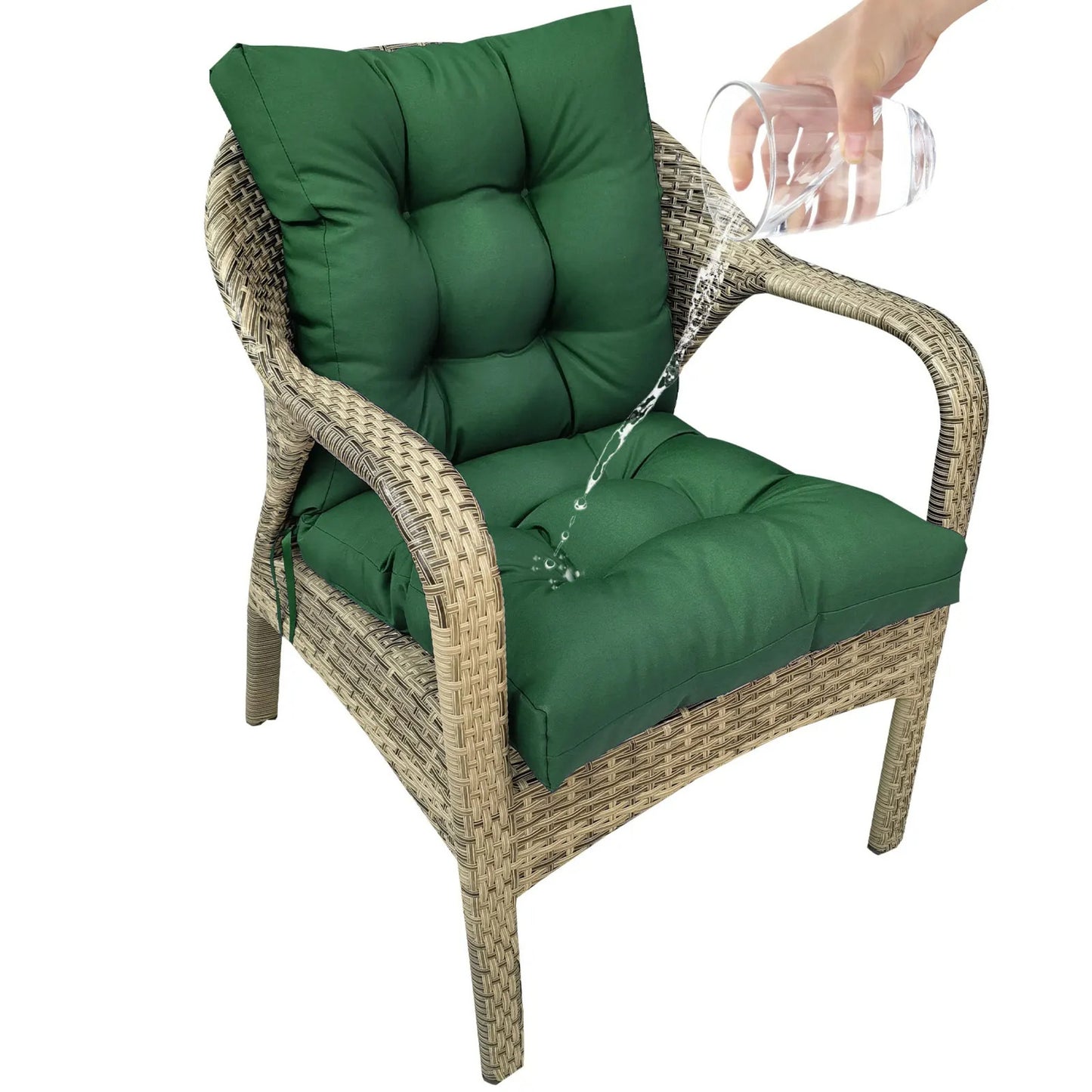 Coussin salon de jardin dossier haut