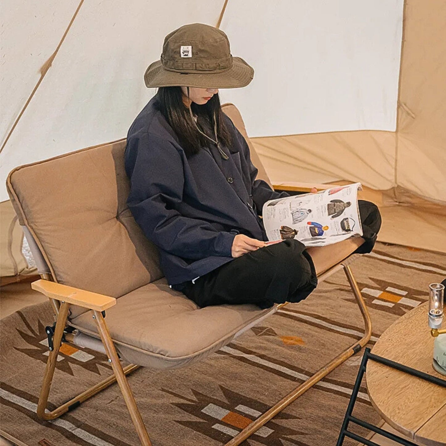 Coussin salon de jardin double confort chauffant